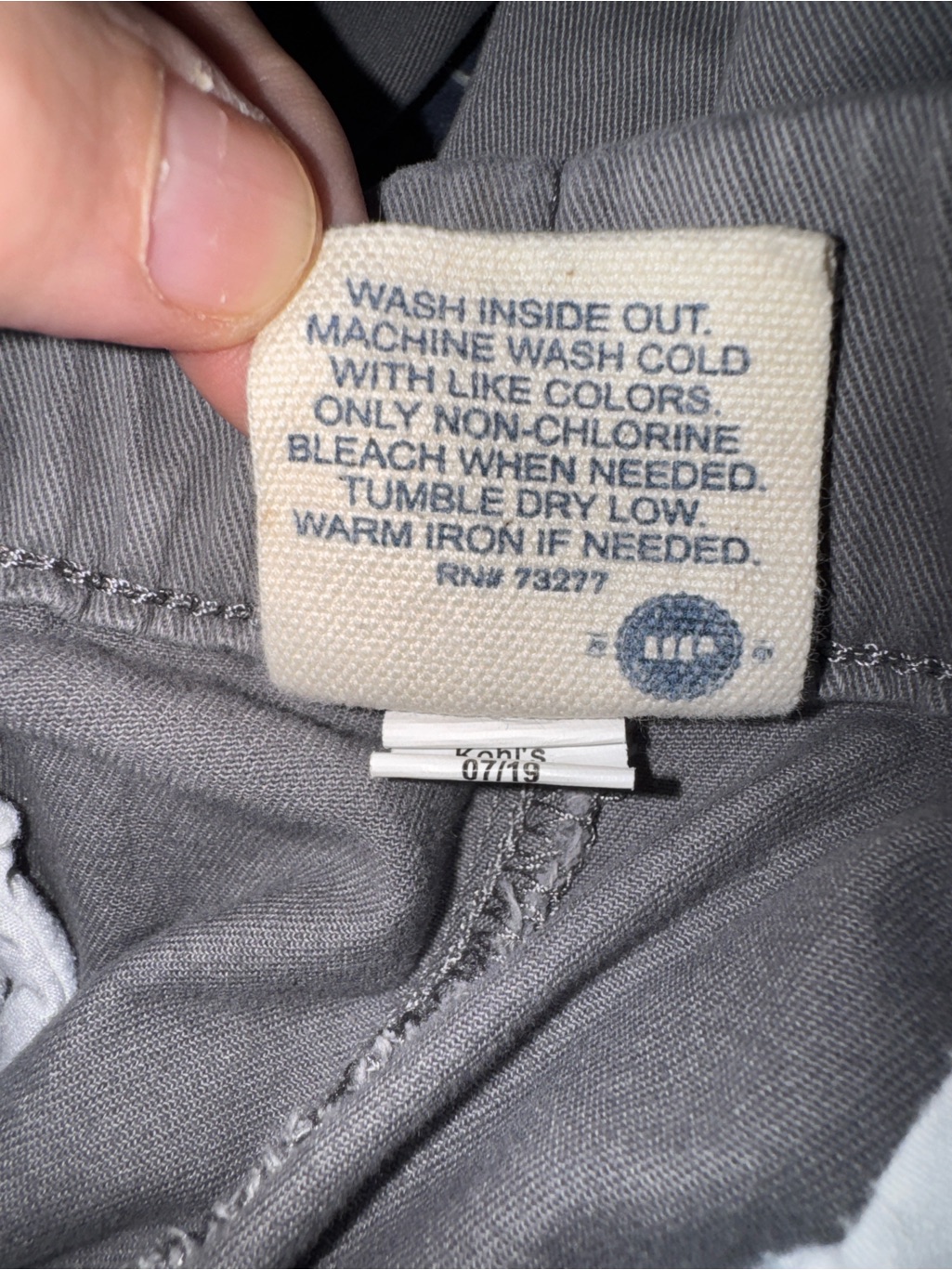 Urban Pipeline Light Gray Casual Stretch Pull On Pants Men’s Medium Chinos Euc — image 7 of 7
